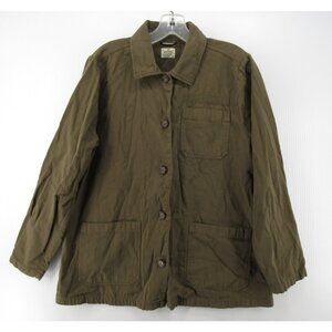 Marine Layer Jacket Large Barn Chore Coat Utility Button Up Heritage
